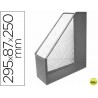 REVISTERO METALICO Q-CONNECT REJILLA GXA29 GRIS 87X295X250 MM
