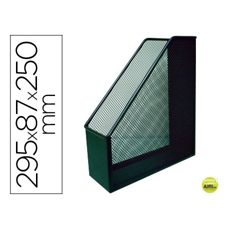 REVISTERO METALICO Q-CONNECT REJILLA GXA29 NEGRO 87X295X250MM