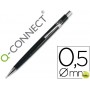 PORTAMINAS Q-CONNECT 0,5 MM -CON TRES MINAS CUERPO NEGRO CLIP METALICO