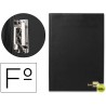 CARPETA LIDERPAPEL MINICLIP LATERAL FOLIO PLASTICO NEGRO