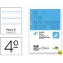 RECAMBIO LIDERPAPEL CUARTO 100 HOJAS 60G/M2 PAUTA 5Ë 2.5MM CON MARGEN 6 TALADROS