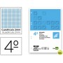 RECAMBIO LIDERPAPEL CUARTO 100 HOJAS 60G/M2 MILIMETRADO SIN MARGEN 6 TALADROS
