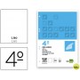 RECAMBIO LIDERPAPEL CUARTO 100 HOJAS 60G/M2 LISO SIN MARGEN 6 TALADROS