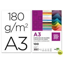 CARTULINA LIDERPAPEL A3 180G/M2 BLANCO