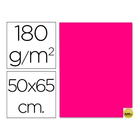CARTULINA LIDERPAPEL 50X65 CM 180G/M2 FUCSIA