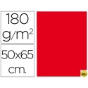 CARTULINA LIDERPAPEL 50X65 CM 180G/M2 ROJO NAVIDAD