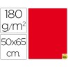 CARTULINA LIDERPAPEL 50X65 CM 180G/M2 ROJO NAVIDAD