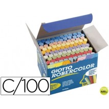TIZA COLOR ANTIPOLVO ROBERCOLOR -CAJA DE 100 UNIDADES
