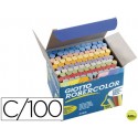 TIZA COLOR ANTIPOLVO ROBERCOLOR -CAJA DE 100 UNIDADES