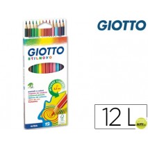 LAPICES DE COLORES GIOTTO STILNOVO 12 COLORES UNIDAD