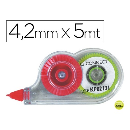 CORRECTOR Q-CONNECT CINTA MINIBLANCO 4,2MM.X 5 M. EN BLISTER
