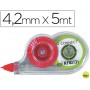 CORRECTOR Q-CONNECT CINTA MINIBLANCO 4,2MM.X 5 M. EN BLISTER