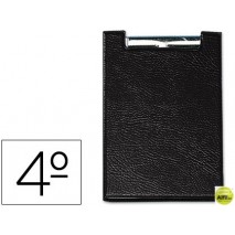 CARPETA SARO CON PINZA CUARTO PLASTICO NEGRO