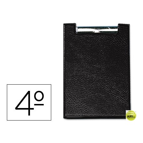 CARPETA SARO CON PINZA CUARTO PLASTICO NEGRO