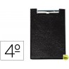 CARPETA SARO CON PINZA CUARTO PLASTICO NEGRO