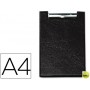CARPETA SARO CON PINZA DIN A4 PLASTICO NEGRO