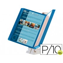PORTACATALOGOS SOBREMESA -QUICK FIND AZUL 10 FUNDAS