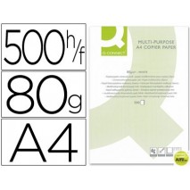 PAPEL FOTOCOPIADORA Q-CONNECT DIN A4 80 GRAMOS -PAQUETE DE 500 HOJAS