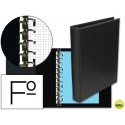 CARPETA MULTIFIN ALFA 3005-G 16 ANILLAS 40 MM PLASTICO FOLIO NEGRO