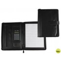 CARPETA PORTAFOLIOS 35-857-NE NEGRA 350X260 MM CON CREMALLERA CON CALCULADORA-CON DEPARTAMENTOS INTE