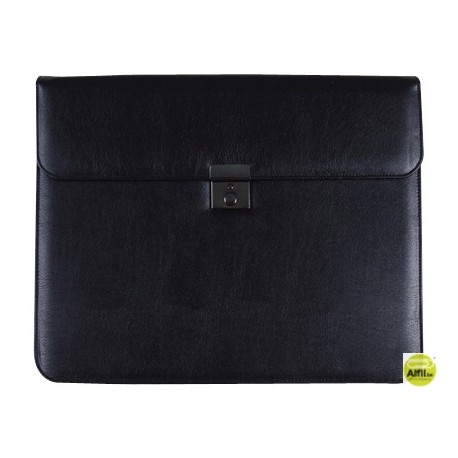 CARTERA DOCUMENTOS 80-825 NEGRA 370X300 MM -CON 2 BOLSAS INTERIORES