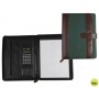 CARPETA PORTAFOLIOS 35-857-MV MARRON/VERDE 350X260 MM CON CREMALLERA CON CALCULADORA-CON DEPARTAMENT