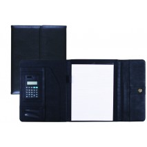 CARPETA PORTAFOLIOS 80-837 NEGRA 315X245 MM CON BROCHE CON CALCULADORA -CON DEPARTAMENTOS INTERIORES