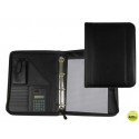 CARPETA PORTAFOLIOS 80-848 NEGRA 260X355 MM CREMALLERA 4 ANILLAS 40 MM CALCULADORA CON BOLSA PARA MO