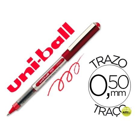 ROTULADOR UNI-BALL ROLLER UB-150 MICRO EYE ROJO 0,5 MM -UNIDAD
