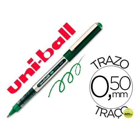 ROTULADOR UNI-BALL ROLLER UB-150 MICRO EYE VERDE 0,5 MM -UNIDAD