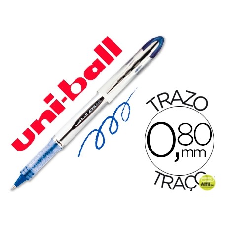 ROTULADOR UNI-BALL ROLLER UB-200 VISION AZUL 0,8 MM -UNIDAD