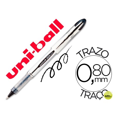 ROTULADOR UNI-BALL ROLLER UB-200 VISION NEGRO 0,8 MM -UNIDAD