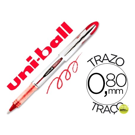 ROTULADOR UNI-BALL ROLLER UB-200 VISION ROJO 0,8 MM -UNIDAD