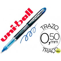 ROTULADOR UNI-BALL ROLLER UB-205 VISION AZUL 0,5 MM -UNIDAD