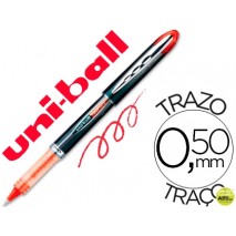 ROTULADOR UNI-BALL ROLLER UB-205 VISION ROJO 0,5 MM -UNIDAD