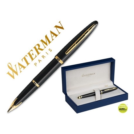 PLUMA WATERMAN CARENE LACA NEGRA