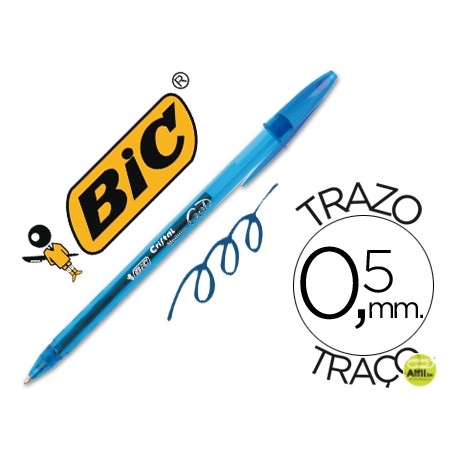 BOLIGRAFO BIC CRISTAL GEL AZUL-UNIDAD