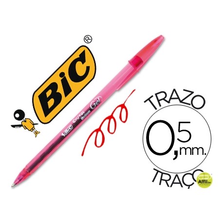 BOLIGRAFO BIC CRISTAL GEL ROJO-UNIDAD