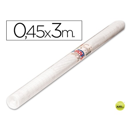 ROLLO ADHESIVO AIRONFIX TRANSPARENTE REMOVIBLE 69614 ROLLO 0,45 X 3MT