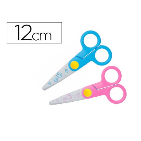 TIJERA ESCOLAR MAPED KIDI-CUT 12 CM ESPECIAL PARA INFANTIL CORTA SOLO PAPEL Y CARTON