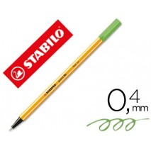 ROTULADOR STABILO PUNTA DE FIBRA POINT 88 VERDE 0,4 MM