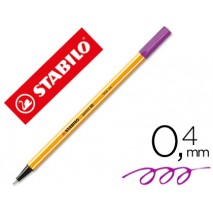 ROTULADOR STABILO PUNTA DE FIBRA POINT 88 VIOLETA 0,4 MM