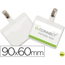 IDENTIFICADOR CON PINZA Q-CONNECT KF01560 60X90 MM -CON APERTURA SUPERIOR