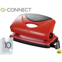 TALADRADOR Q-CONNECT KF02154 ROJO -ABERTURA 1 MM -CAPACIDAD 10 HOJAS