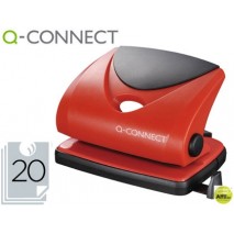 TALADRADOR Q-CONNECT KF02156 ROJO -ABERTURA 2 MM -CAPACIDAD 20 HOJAS