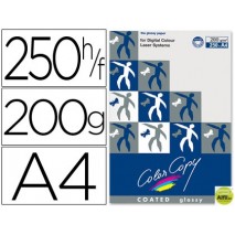 PAPEL FOTOCOPIADORA COLOR COPY GLOSSY DIN A4 200 GRAMOS PAQUETE 250 HOJAS