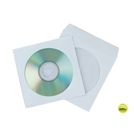 SOBRE PARA CD Q-CONNECT CON VENTANA TRANSPARENTE Y SOLAPA