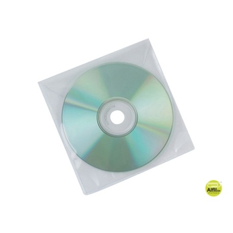 SOBRE PARA CD Q-CONNECT POLIPROPILENO CON SOLAPA