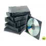 CAJA DE CD Q-CONNECT SLIM -CON INTERIOR NEGRO