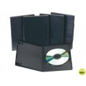CAJA DVD Q-CONNECT -CON INTERIOR NEGRO -PACK DE 5 UNIDADES
